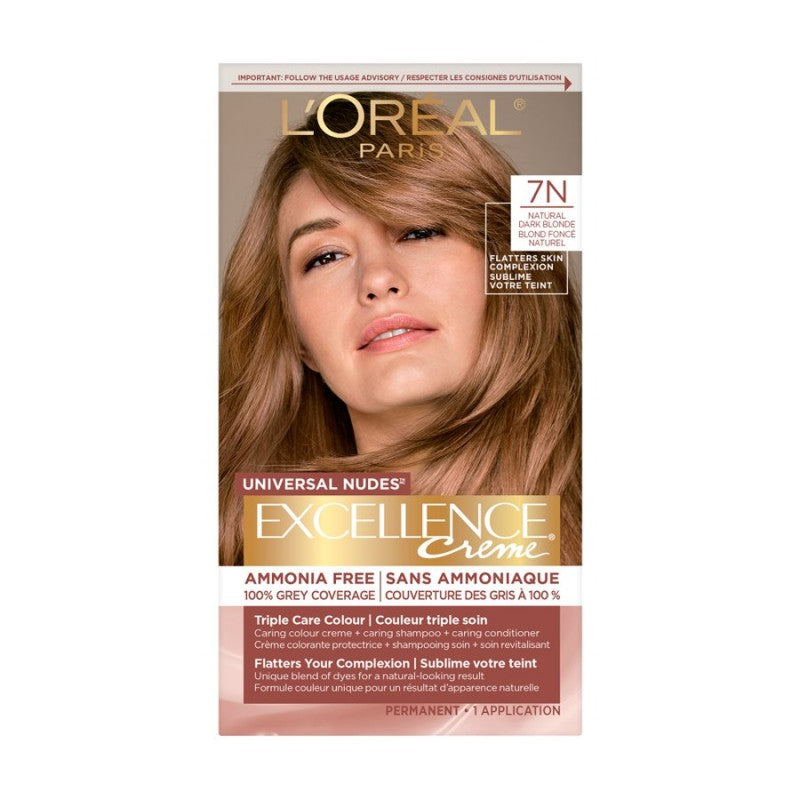 Tinte Permanente Universal Nudes Rubio Oscuro 7N L'OREAL EXCELLENCE