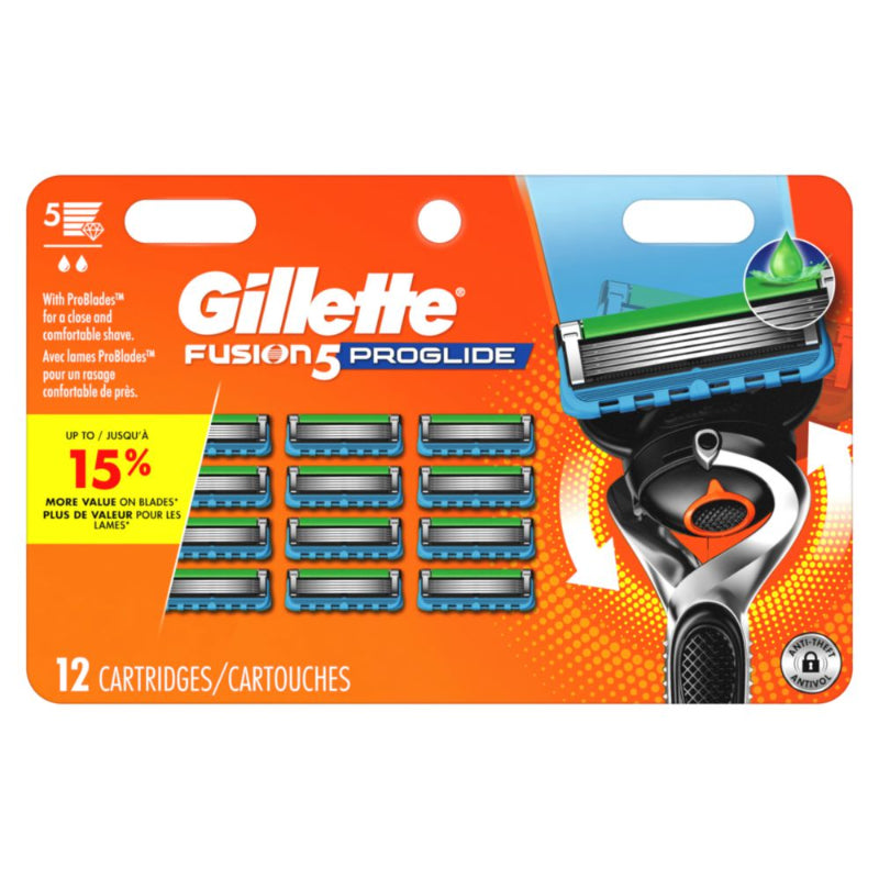 Repuestos de Cuchillas de Afeitar ProGlide 12 u GILLETTE FUSION