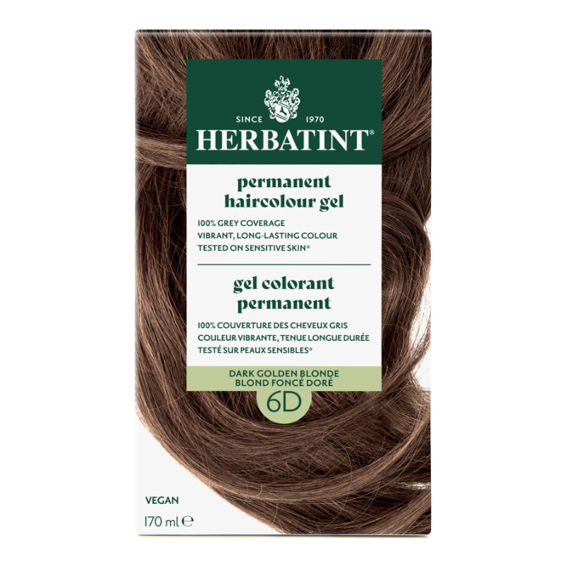 Gel Colorante Permanente Herbal para el Pelo Herbatint