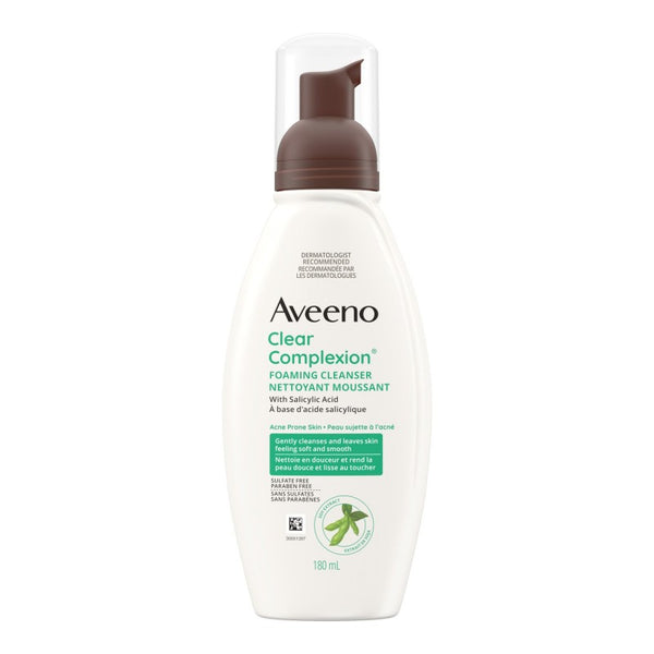 Limpiador Facial en Espuma Clear Complexion 180 ml Aveeno