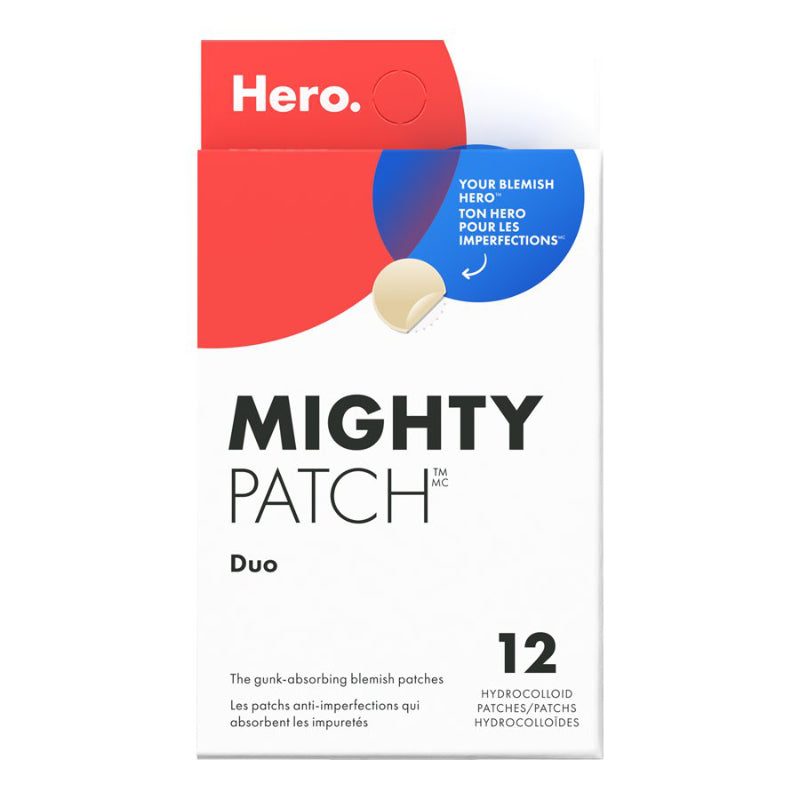 Set de Parches para Granitos Mighty Patch Duo 12 unidades HERO