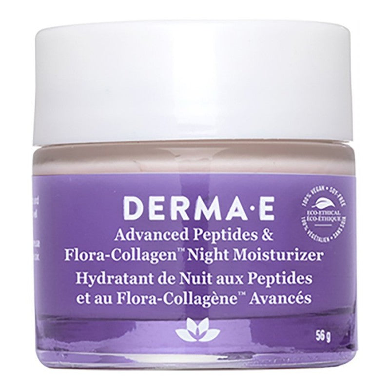 Crema Facial de Noche Péptidos y Flora-Colágeno 56 g Derma E