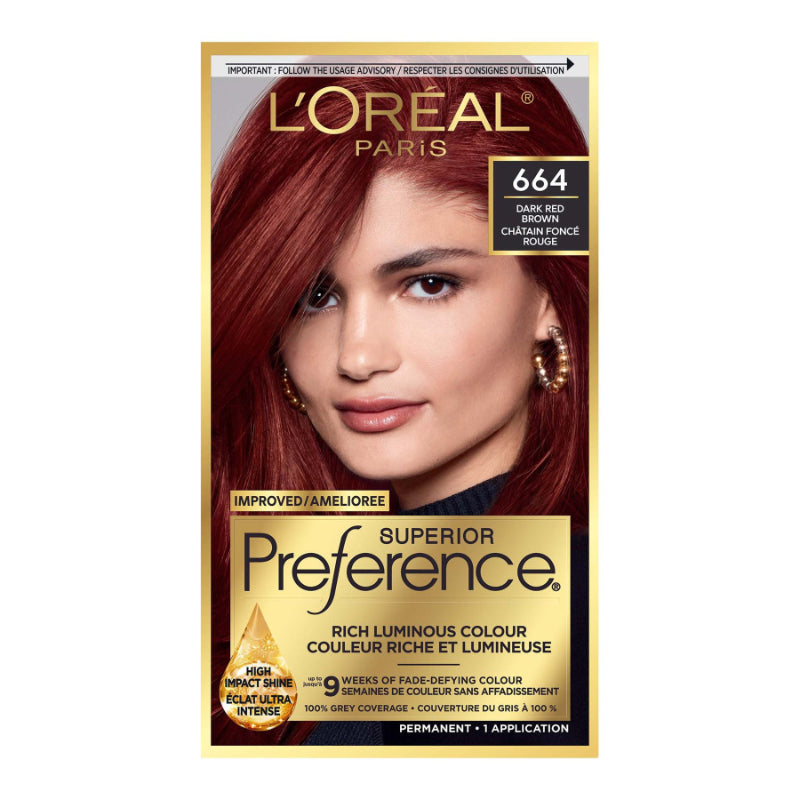 Tinte de Cabello Préférence 664 Castaño Rojizo Oscuro L'Oréal
