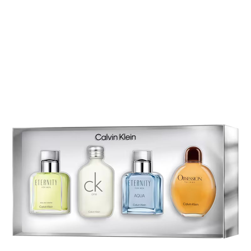 Set de Miniaturas Perfumes Calvin Klein para Hombre – Kit Colección 4 Fragancias Icónicas