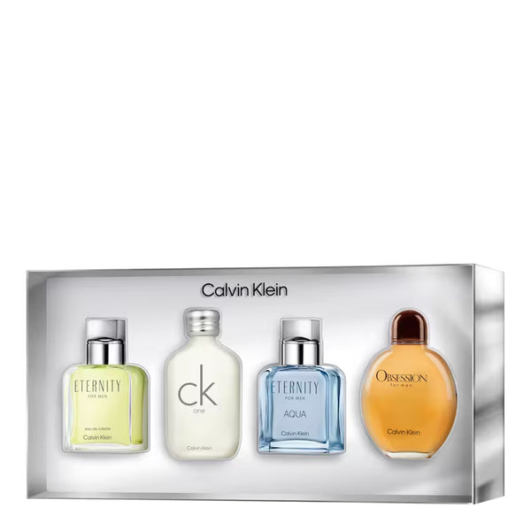 Set de Miniaturas Perfumes Calvin Klein para Hombre – Kit Colección 4 Fragancias Icónicas