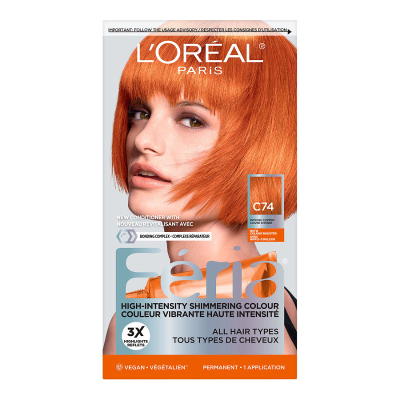Tinte Permanente Cobre Intenso C74 L'OREAL FERIA