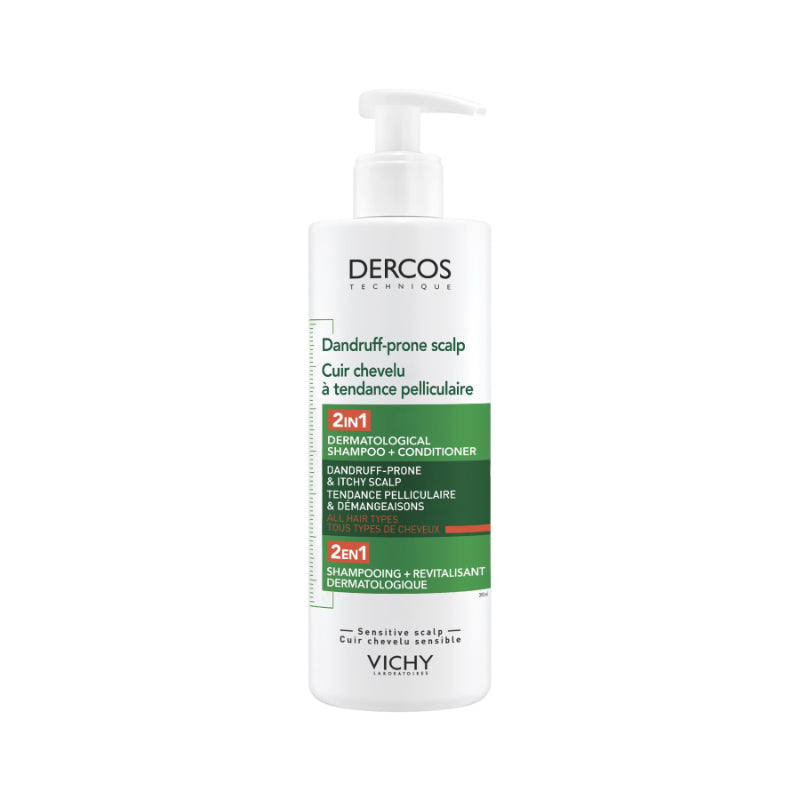Shampoo 2 en 1 Dercos Cuero Cabelludo con Caspa 200 ml Vichy