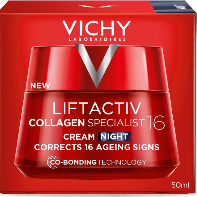 Crema Facial Liftactiv Colágeno Specialist de Noche Vichy