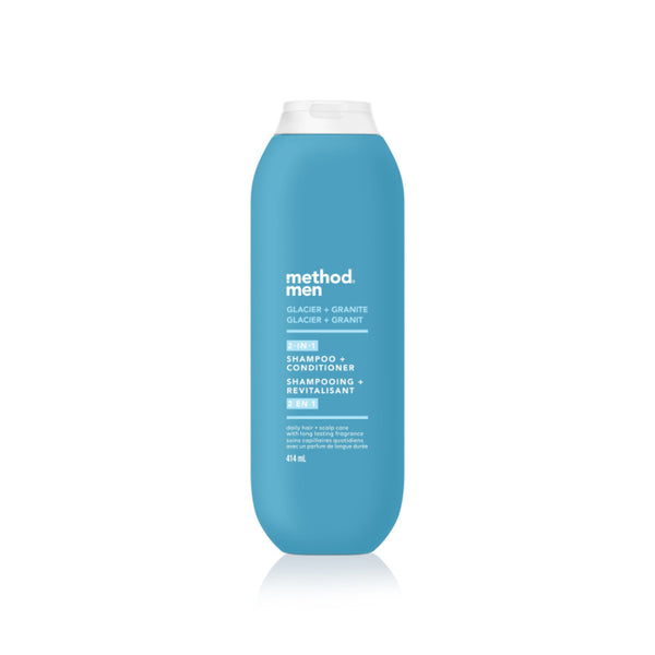 Shampoo Men Glacier + Granite /acondicionador 414 ml Method