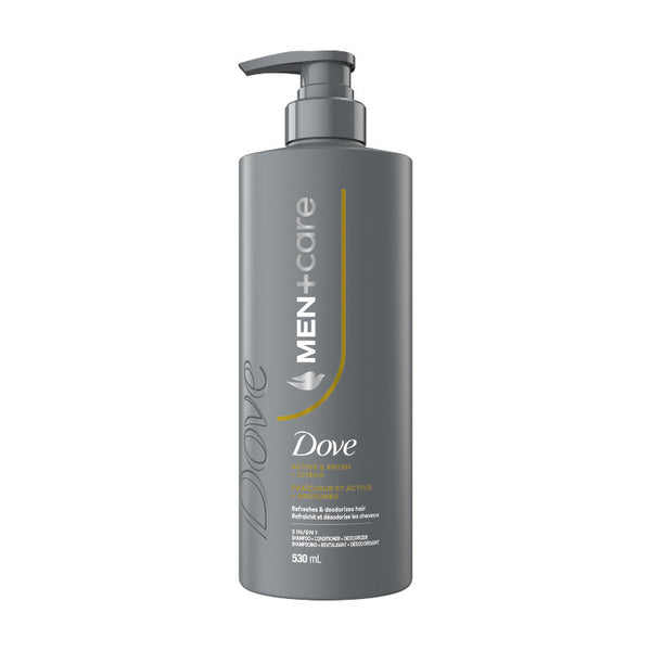 Shampoo Acondicionador Desodorizante Men+Care Active Fresh 355 ml Dove