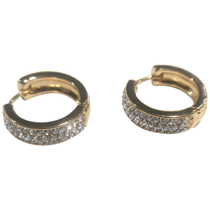 Aros Argolla de Circonita Dorados PRIMAVERA JEWELLERY