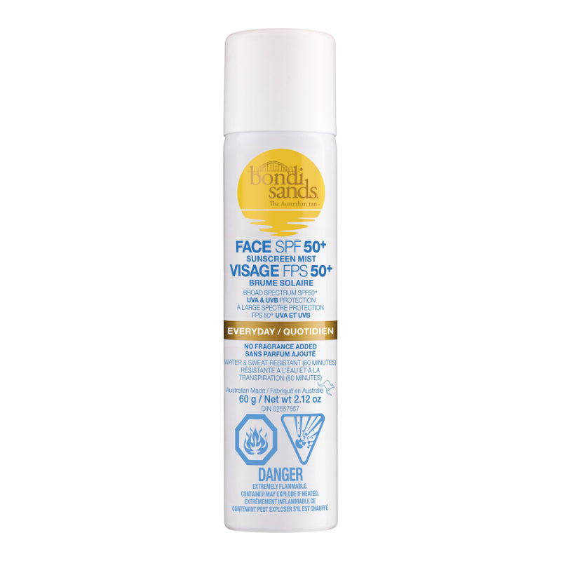 Protector Solar Facial en Bruma Uso Diario SPF 50+ 60 g Bondi Sands