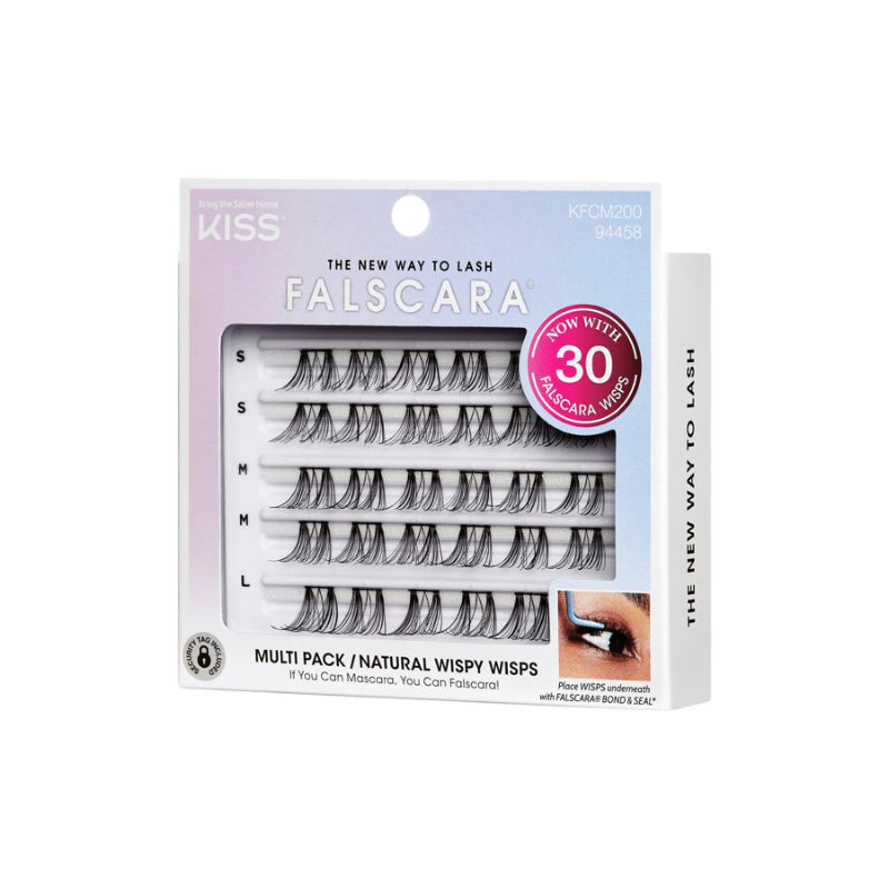 Pestañas Postizas Falscara 30 Unidades KISS BEAUTY NAILS & LASHES