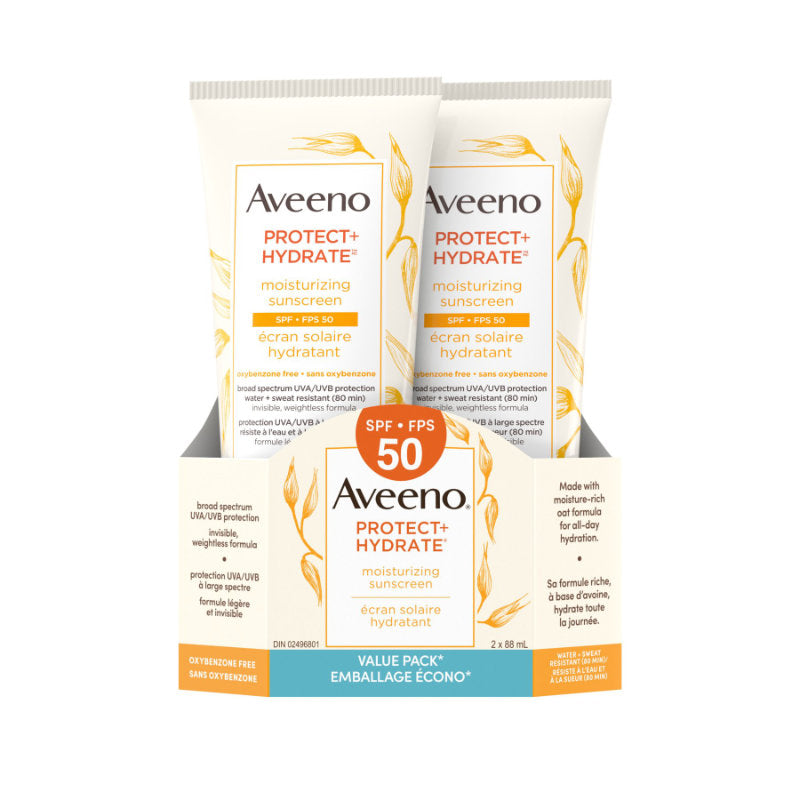 Protector Solar Facial Protect + Hydrate Humectante - SPF 50 Aveeno
