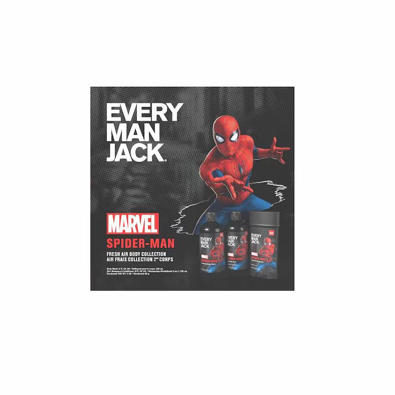 Set de Regalo Every Man Jack x Marvel Spider-Man – Kit de Cuidado Personal (Edición Fiestas 2026)