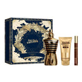 Set Jean Paul Gaultier Le Male Elixir Parfum – Cofre de Lujo 3 Piezas (Perfume Torso Dorado + Gel de Ducha + Spray de Viaje)