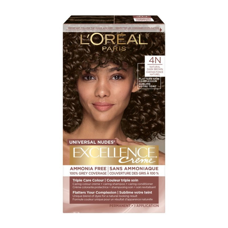 Tinte Permanente Universal Nudes Castaño Oscuro 4N L'OREAL EXCELLENCE