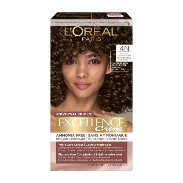 Tinte Permanente Universal Nudes Castaño Oscuro 4N L'OREAL EXCELLENCE