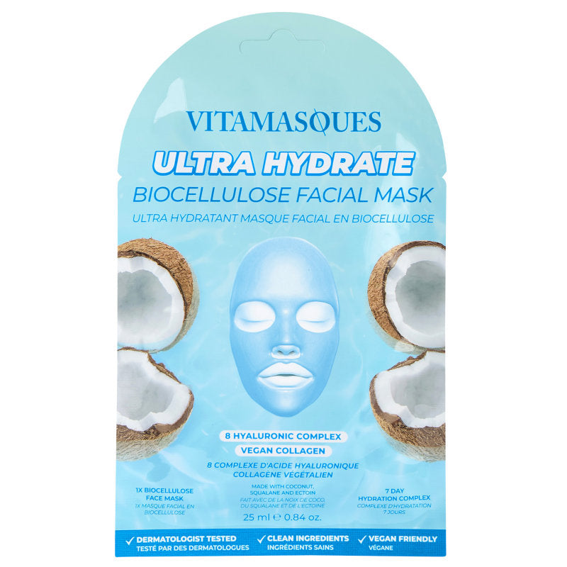 Vitamasoues Ultra Hydrate Facial Gel Mascarilla - Blue Vitamasques