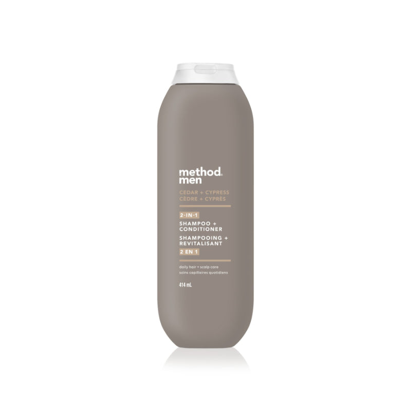 Shampoo y Acondicionador 2 en 1 Men Cedro y Ciprés 414 ml Method