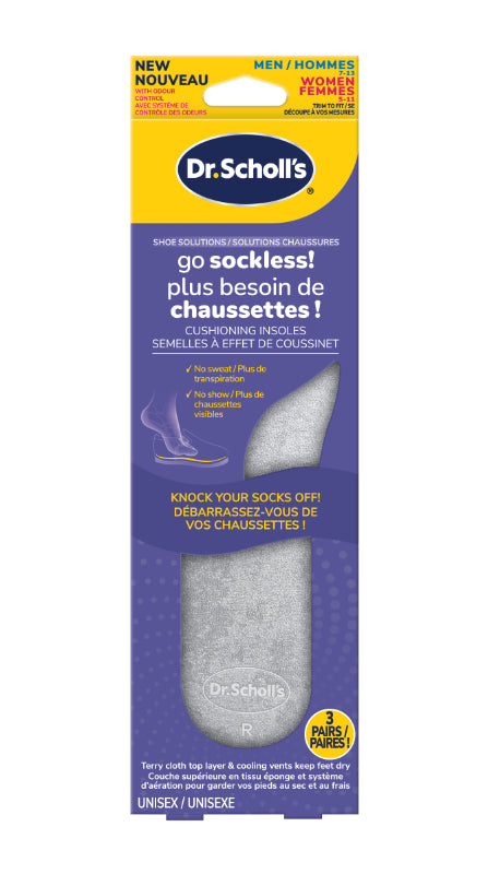 Plantillas Go Sockless Unisex 3 Pares DR. SCHOLL