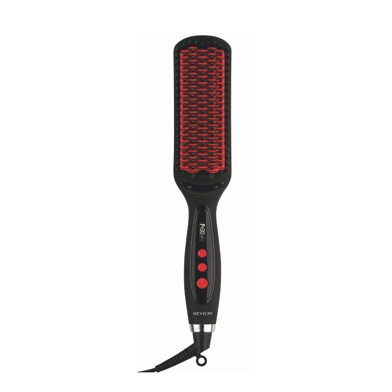 Cepillo Alisador Smoothstay XL Negro/Rojo Revlon