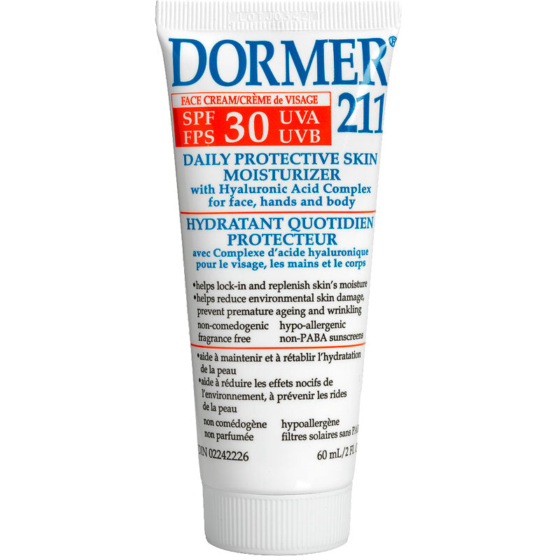 Crema Hidratante Facial Protectora Diaria 60 ml Dormer 211