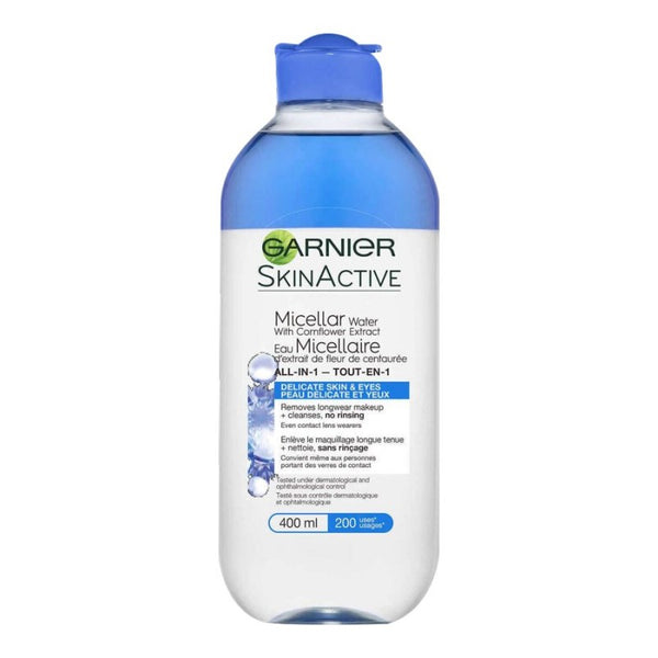 Agua Micelar SkinActive Todo en 1 Piel Delicada y Ojos 400 ml Garnier