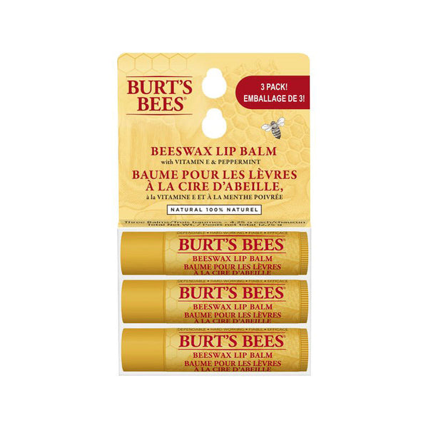 Bálsamo Labial de Cera de Abeja 3 x 4,25 g Burt's Bees