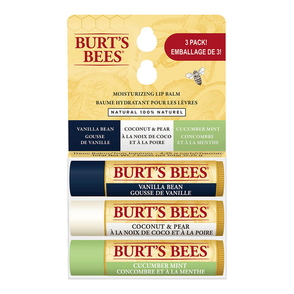 Hidratante Facial Humectante Bálsamo Labial - 3 X 4.25 g Burt's Bees