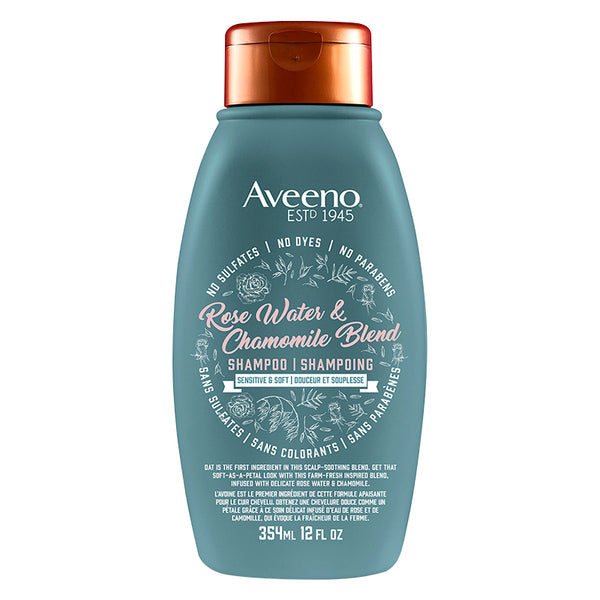 Shampoo Mezcla de Agua de Rosas y Manzanilla 354 ml Aveeno