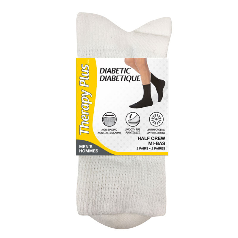 Calcetines para Diabéticos Media Caña Hombre 2 Pares THERAPY PLUS