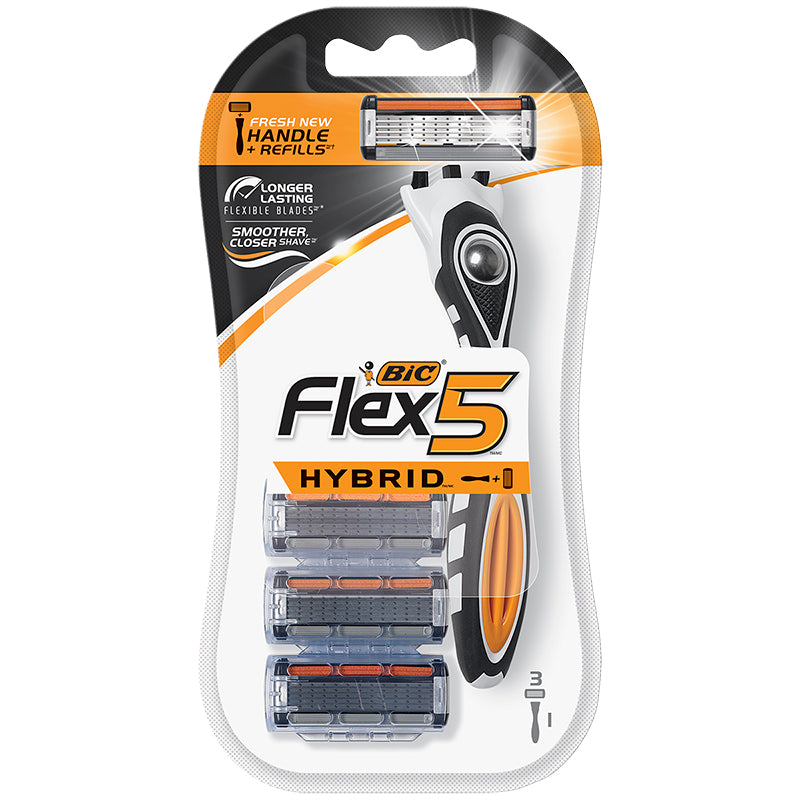 Máquina de Afeitar Flex5 Hybrid con 3 Hojas BIC
