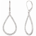 Aros Gota Plateados ANNE KLEIN
