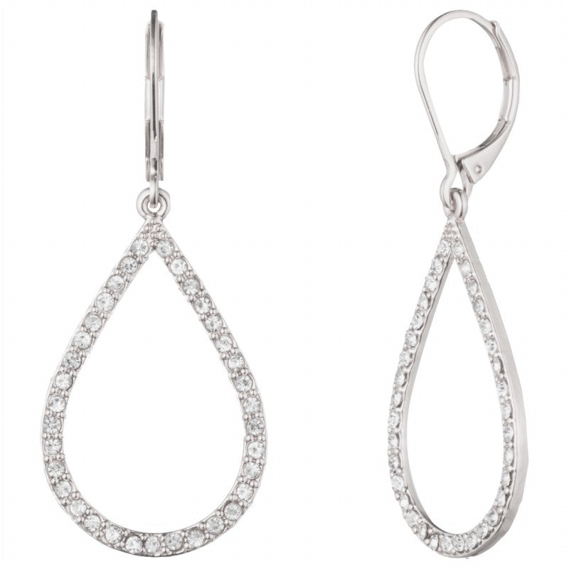 Aros Gota Plateados ANNE KLEIN