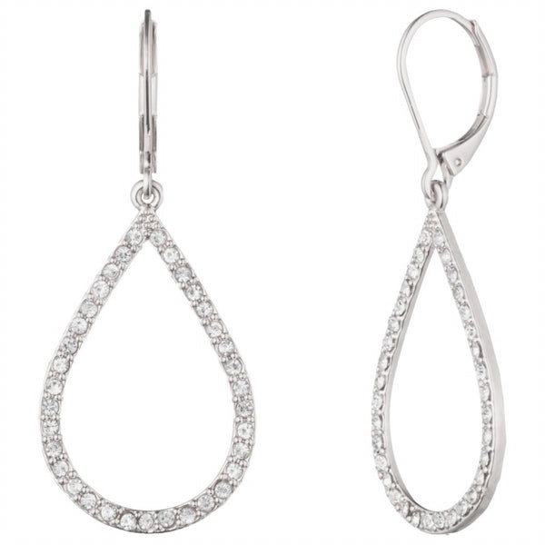 Aros Gota Plateados ANNE KLEIN