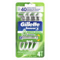 Afeitadoras Desechables 3 Piel Sensible 4 unidades GILLETTE SENSOR