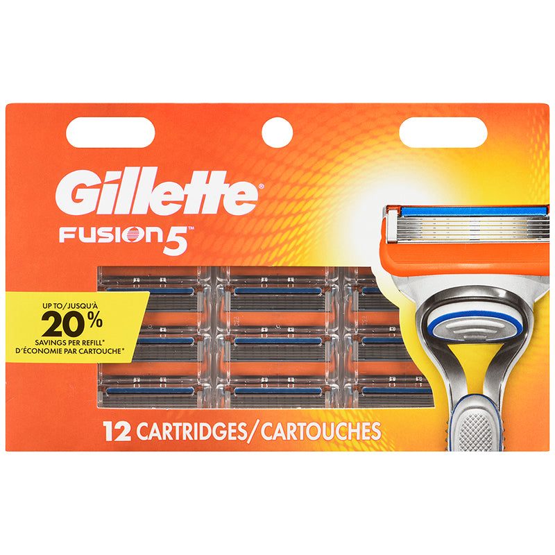 Repuestos de Afeitadora de 5 Hojas 12 un. GILLETTE FUSION