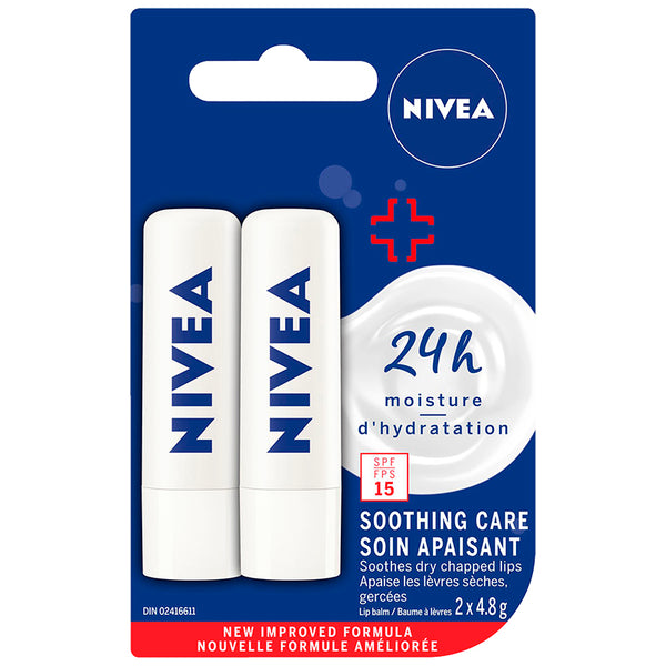 Bálsamo Labial Calmante SPF 15 2 x 4,8 g Nivea