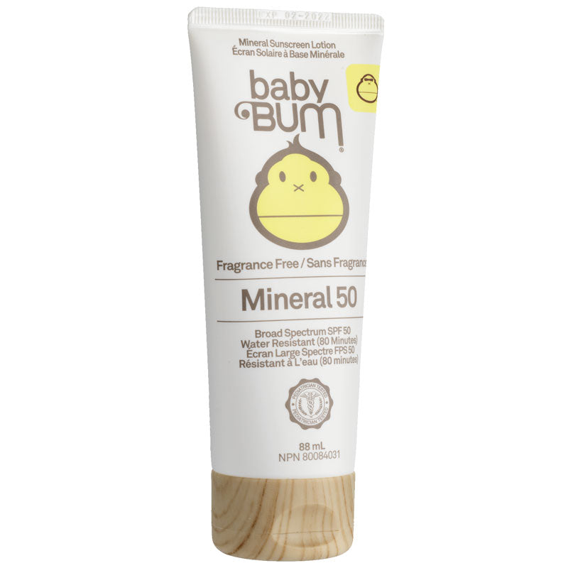 Protector Solar Mineral en Loción sin Fragancia SPF 50 88 ml Baby Bum