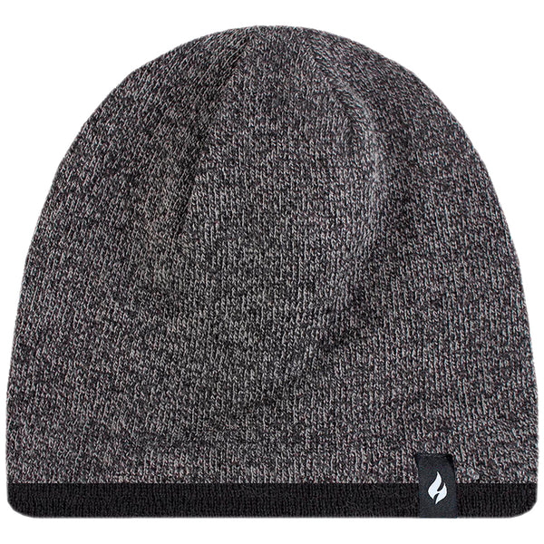 Gorro con Borde Contrastante Gris Carbón Heat Holders
