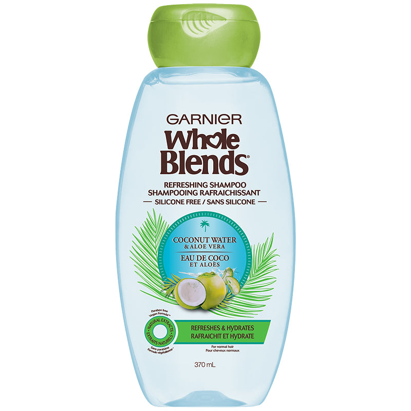 Shampoo Refrescante Agua de Coco y Aloe Vera 370 ml WHOLE BLENDS
