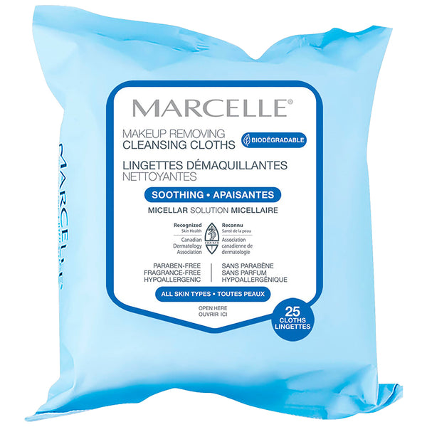 Toallitas Desmaquillantes Calmantes 25 unidades Marcelle