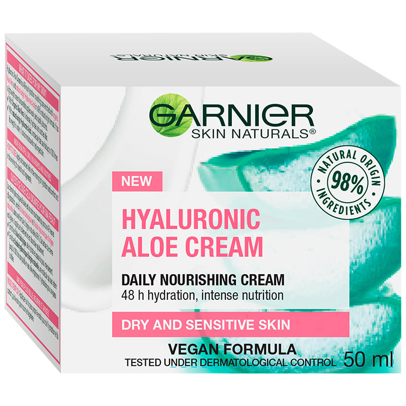 Crema Hyaluronic Aloe Piel Seca y Sensible 50 ml Garnier