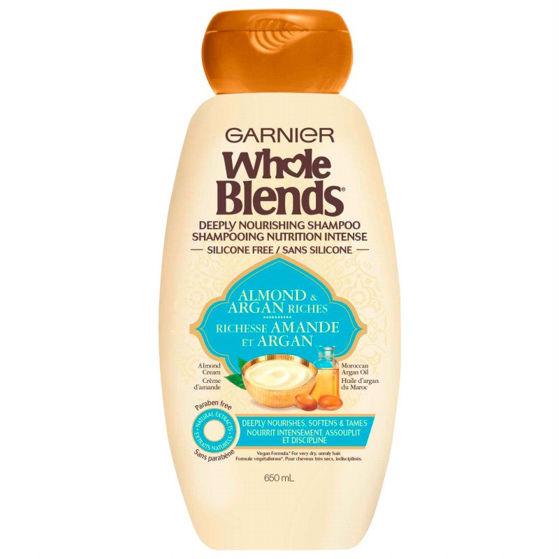 Shampoo Nutrición Profunda Almendra y Argán 650 ml Whole Blends