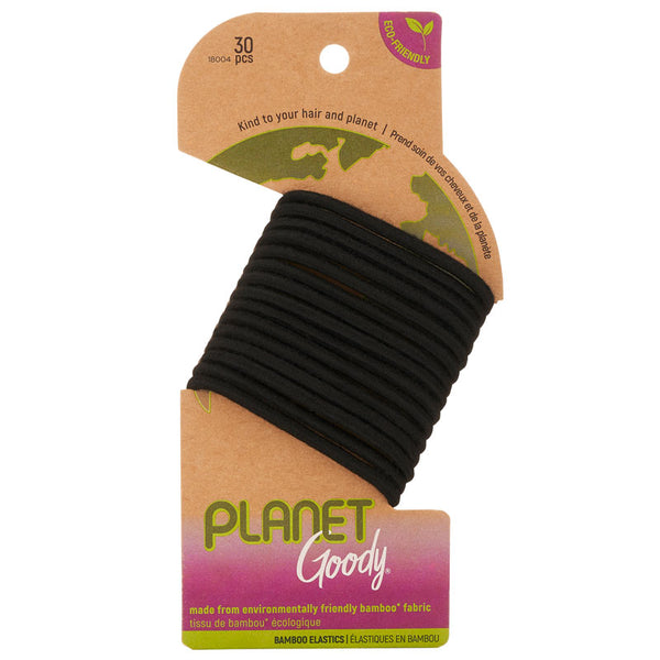 Elásticos para el Pelo Planet Bambú Negro 30 un. GOODY
