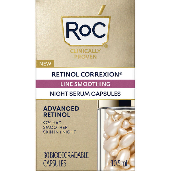 Sérum Facial de Noche Retinol Correxion Cápsulas 30 un ROC