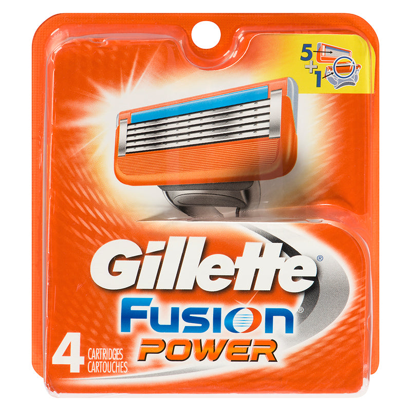 Repuestos de Afeitadora Power 4 unidades GILLETTE FUSION