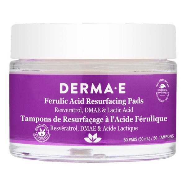 Discos Faciales con Ácido Ferúlico 50 unidades Derma E