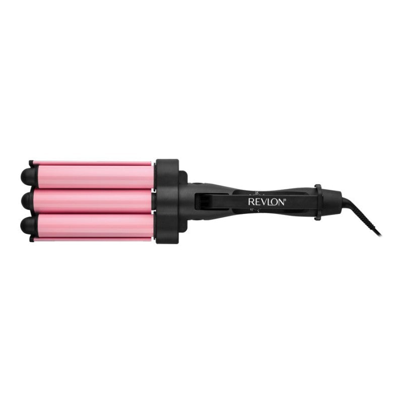 Ondulador de Cabello Wave Master Jumbo Negro y Rosa Revlon